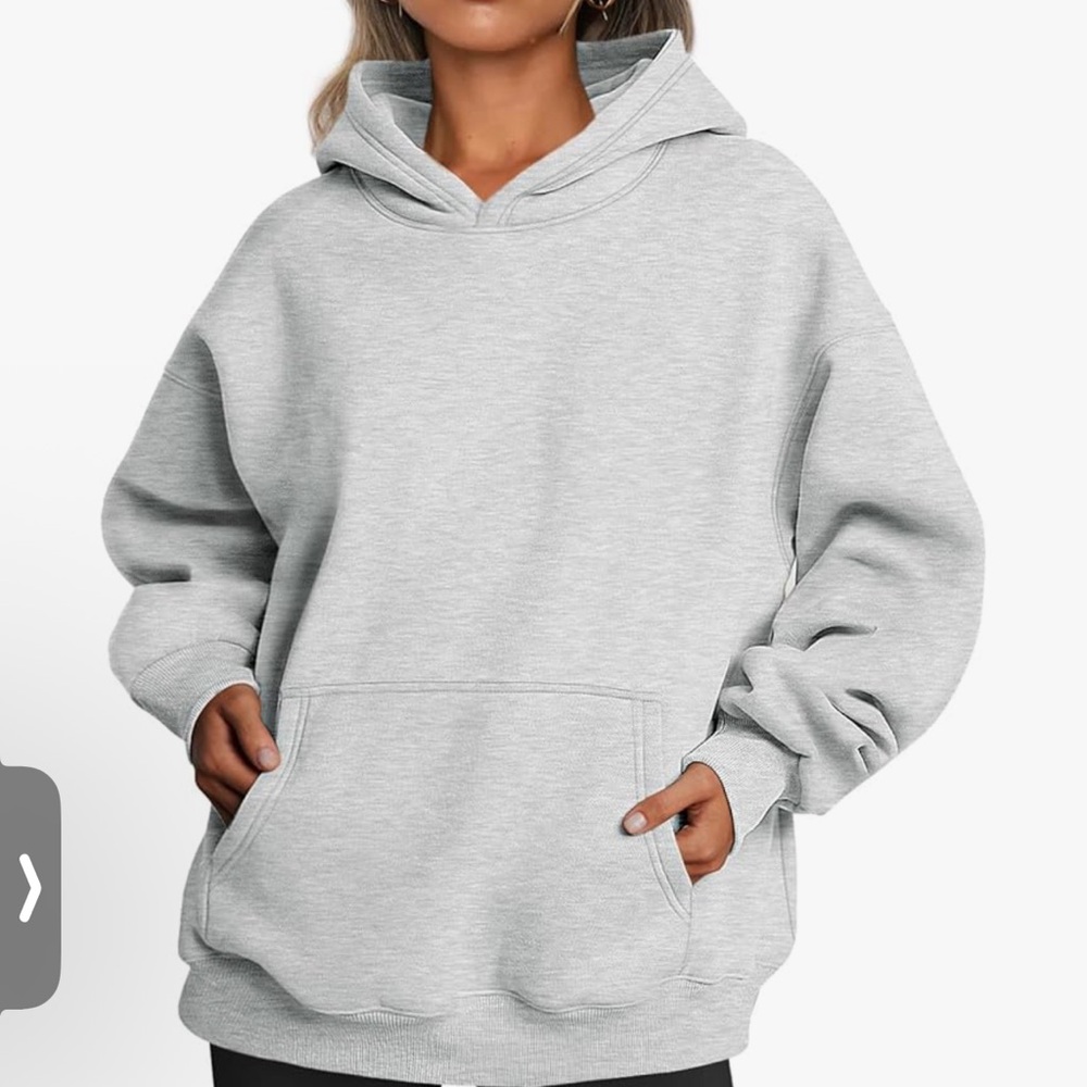 Women's Light Gray Hoodie‎ Oversized Hoodie 2XL